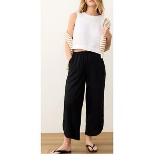 Marine Layer Black Wide-Leg Pants